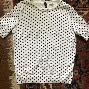 Polka Dot short sleeve sweater